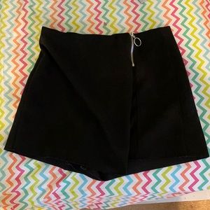 Black skirt with built in shorts